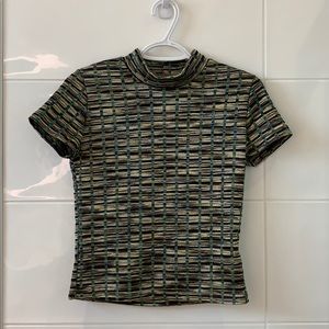 Zara short sleeve collared knit shirt